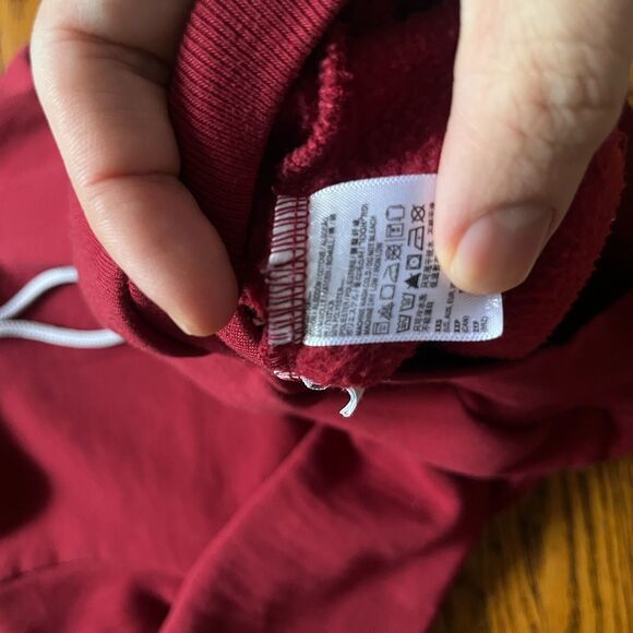 American Apparel Women's XXS F498 Cranberry Red Hoodie Pullover Made in USA - Picture 5 of 9